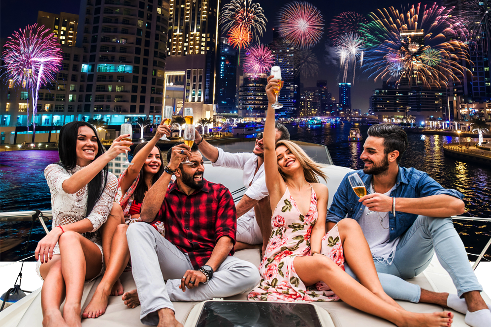 Burj Khalifa New Year Fire Works Show 2024 2025