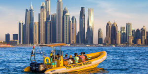 Yellow boat Dubai sightseeing tour