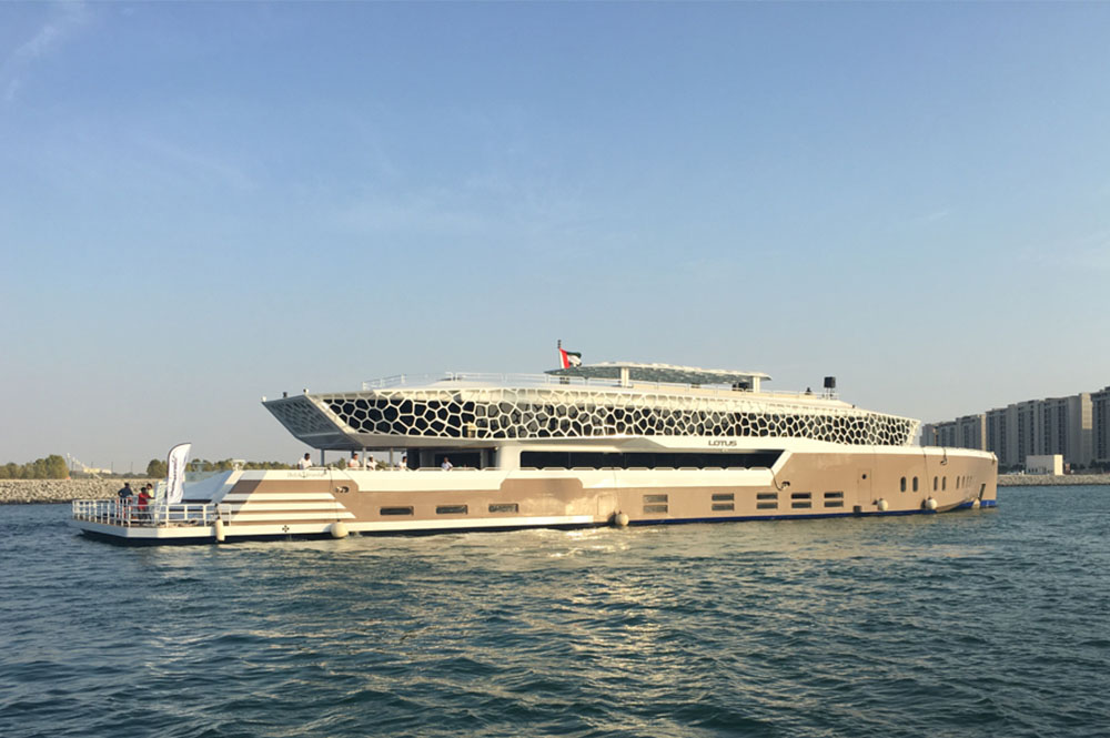 Book Lotus Mega Yacht Dinner Cruise Dubai online