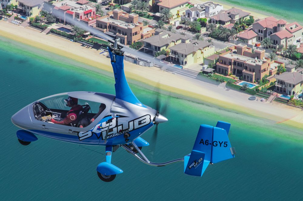 Gyrocopter Flight Experience in Dubai Over Skies