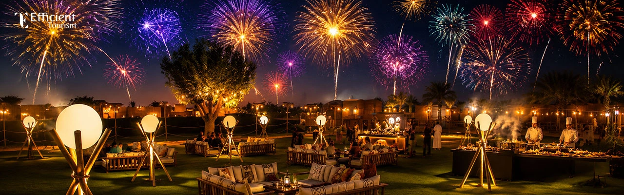 NYE Desert Safari Celebration & BBQ Dinner At Al Marmoom